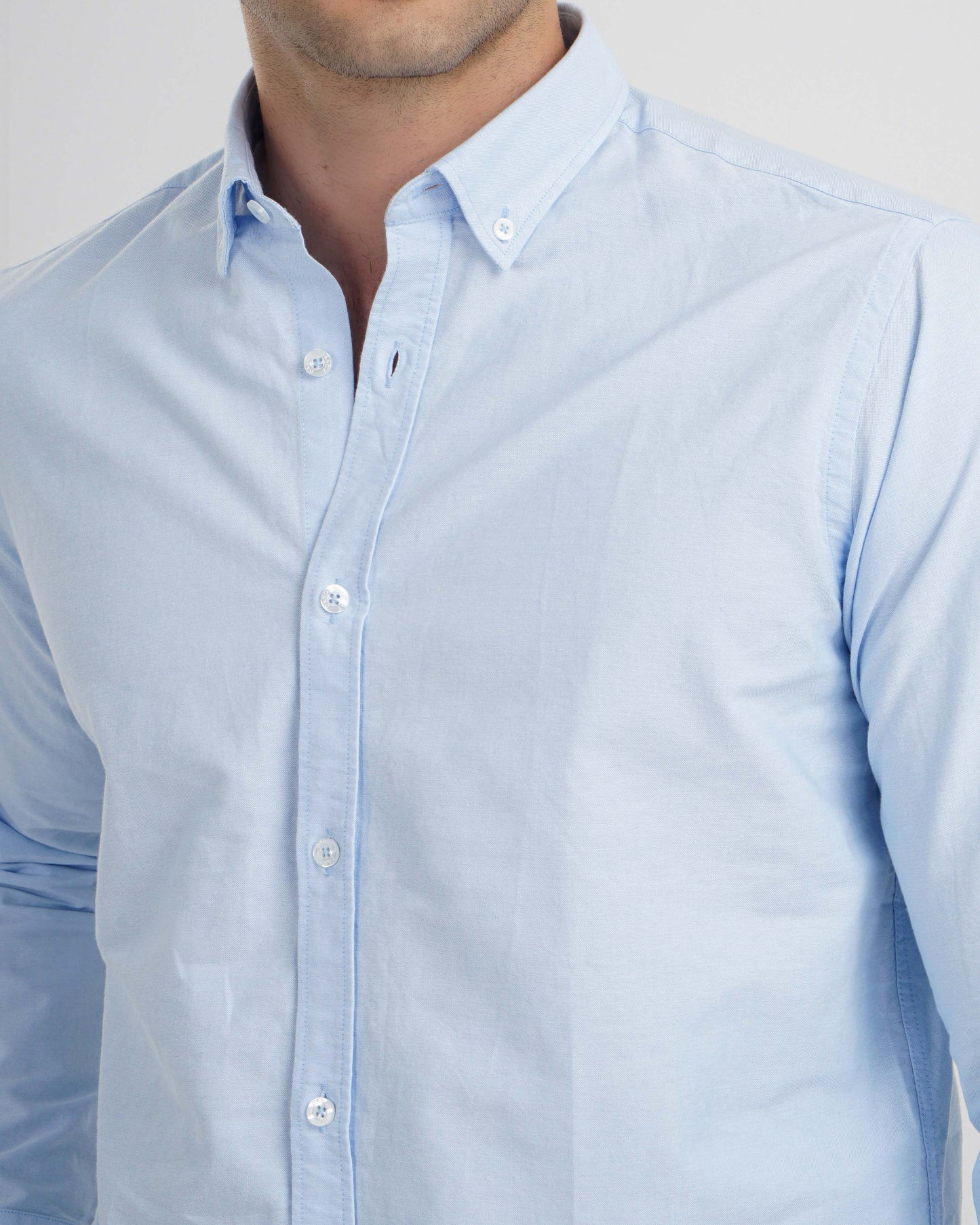 Plain Oxford Shirt - Baby Blue