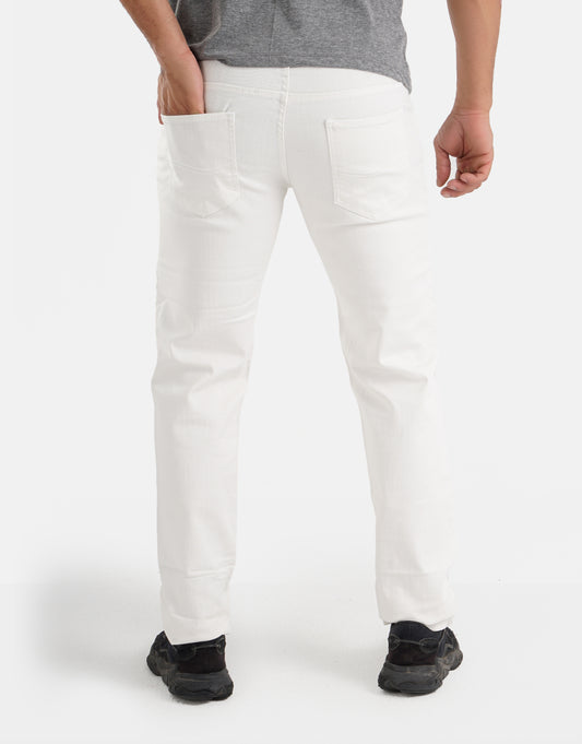 Regular Slim Fit Denim - White