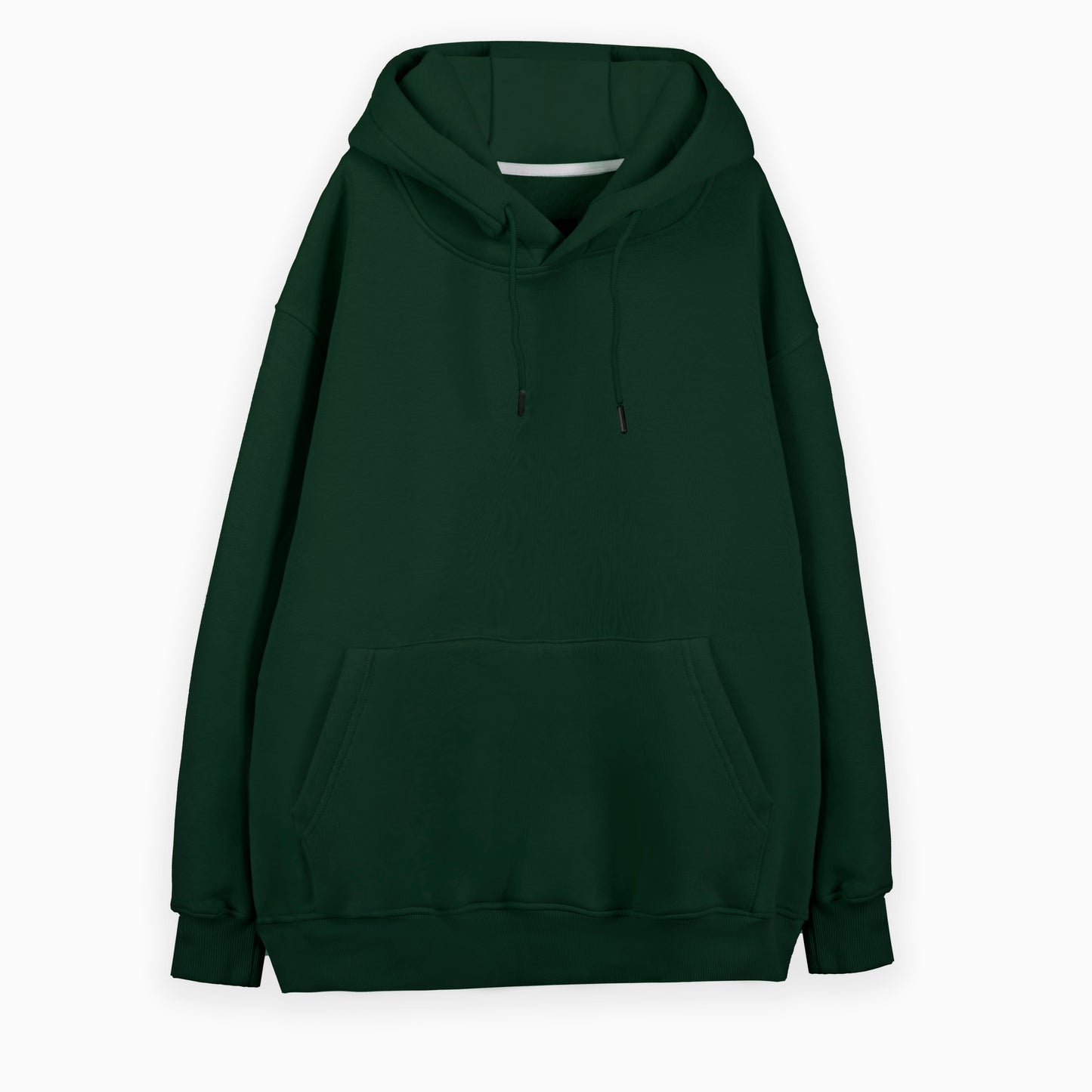 Basic Plain Hoodie - Forest Green