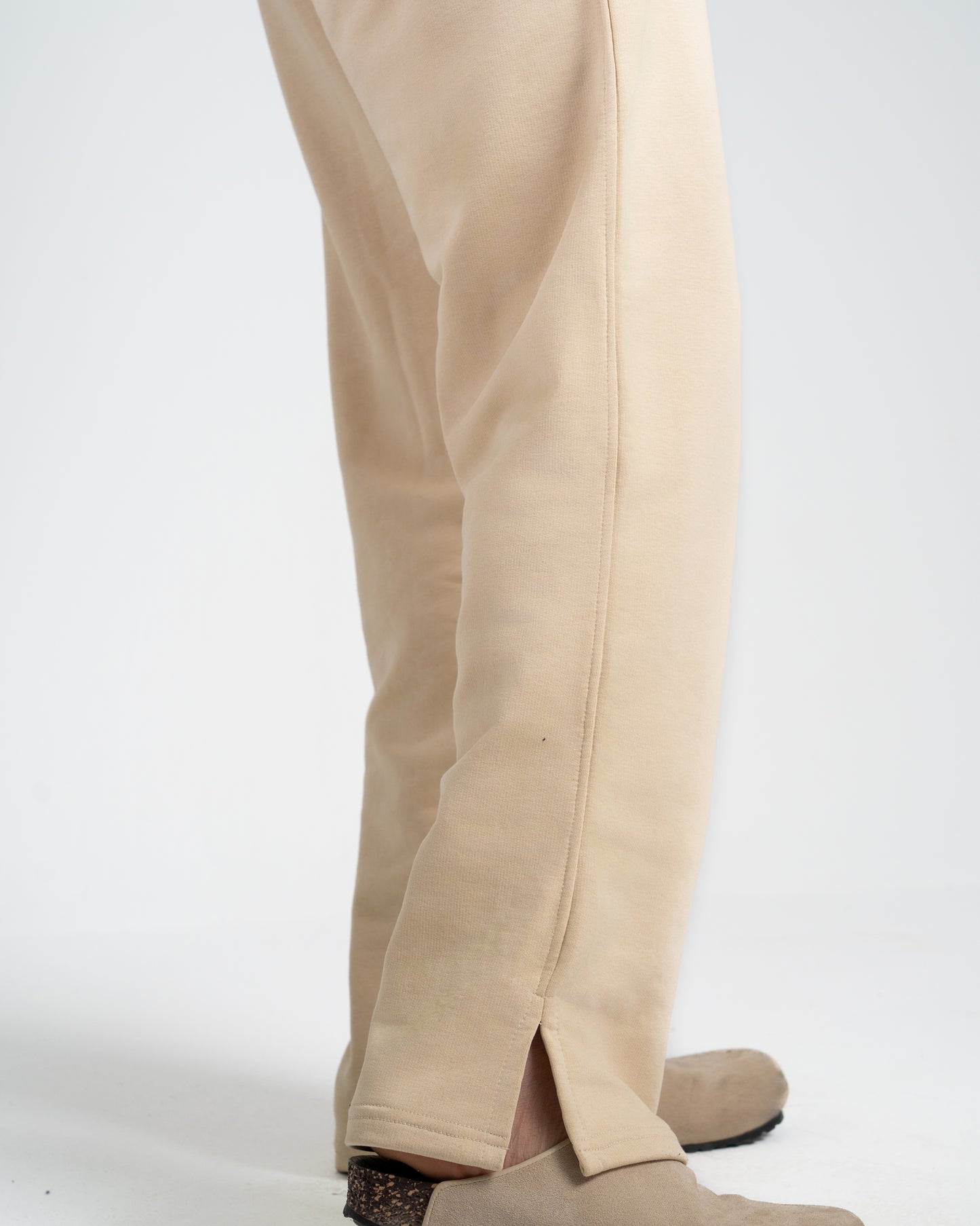 Wide Leg SweatPants - Beige