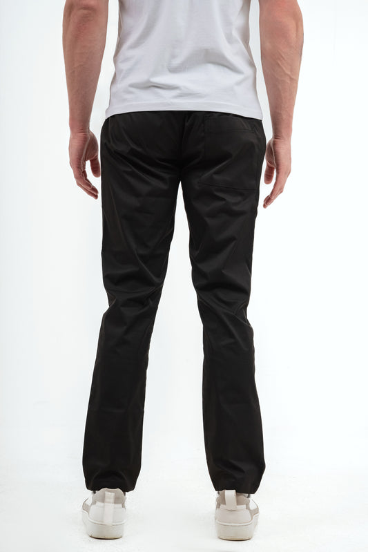 Waterproof Straight Leg Pants - Black