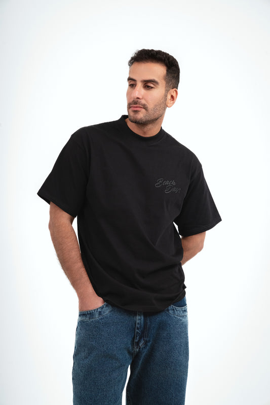 Beach Days T-shirt - Black