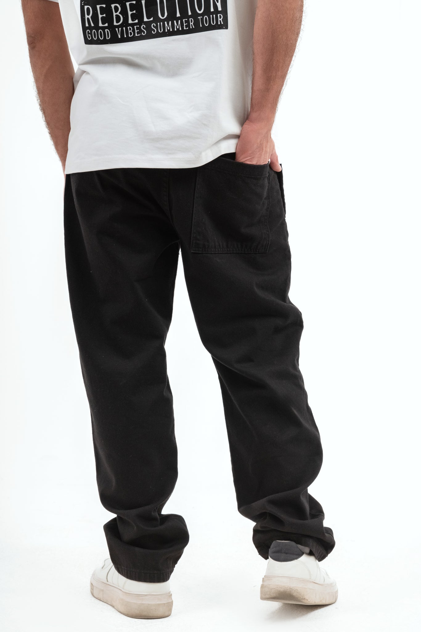 Wide Leg Jeans - Black