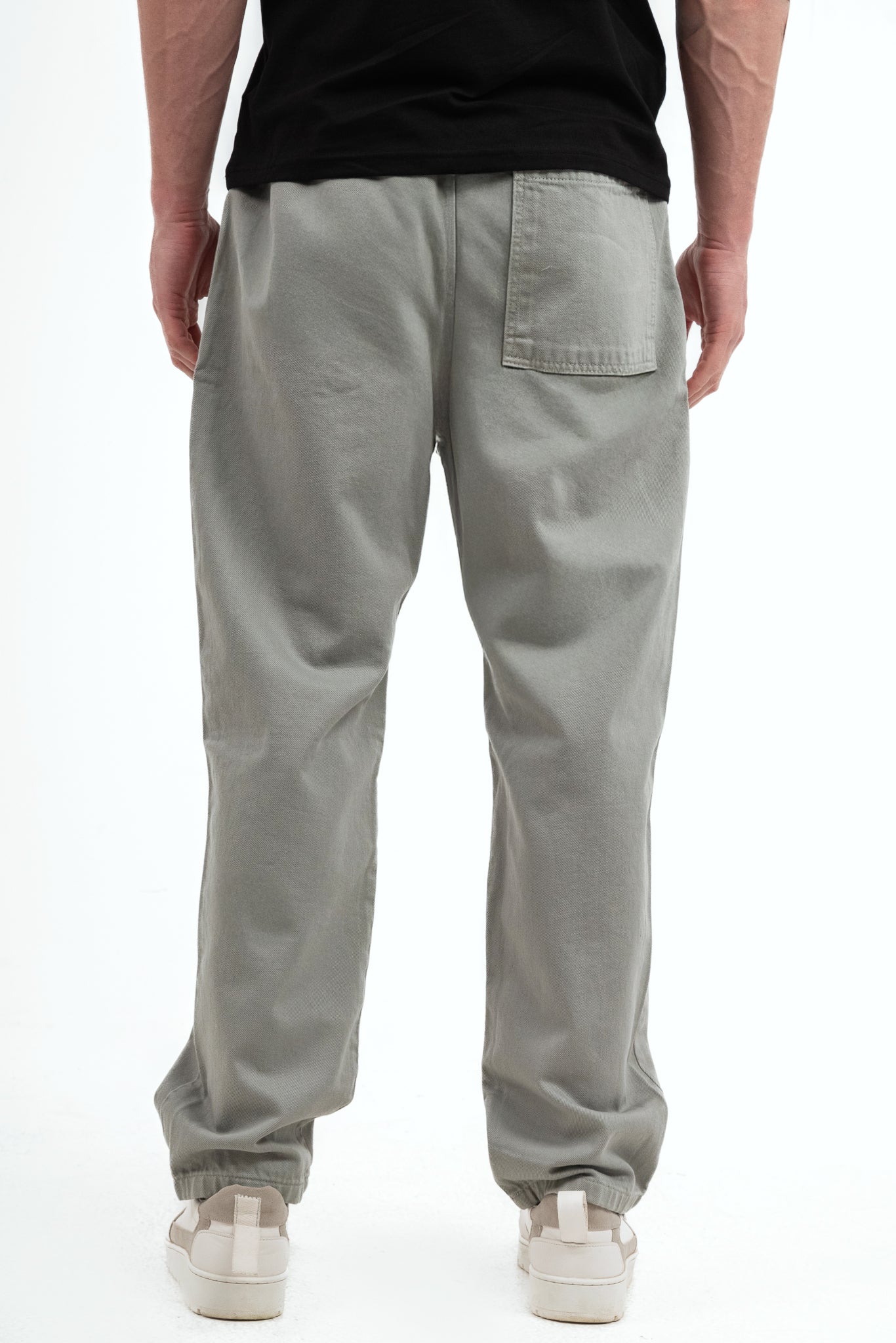 Wide Leg Jeans - Light Grey