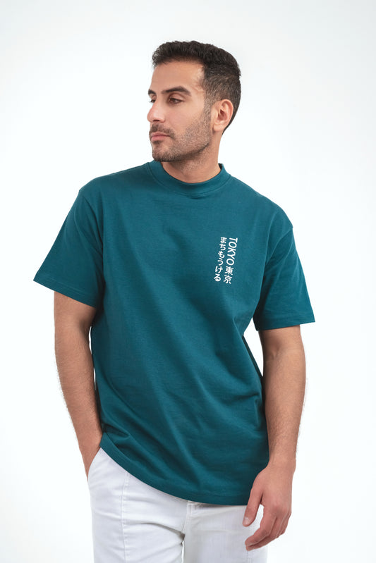 Tokyo T-shirt - Petroleum
