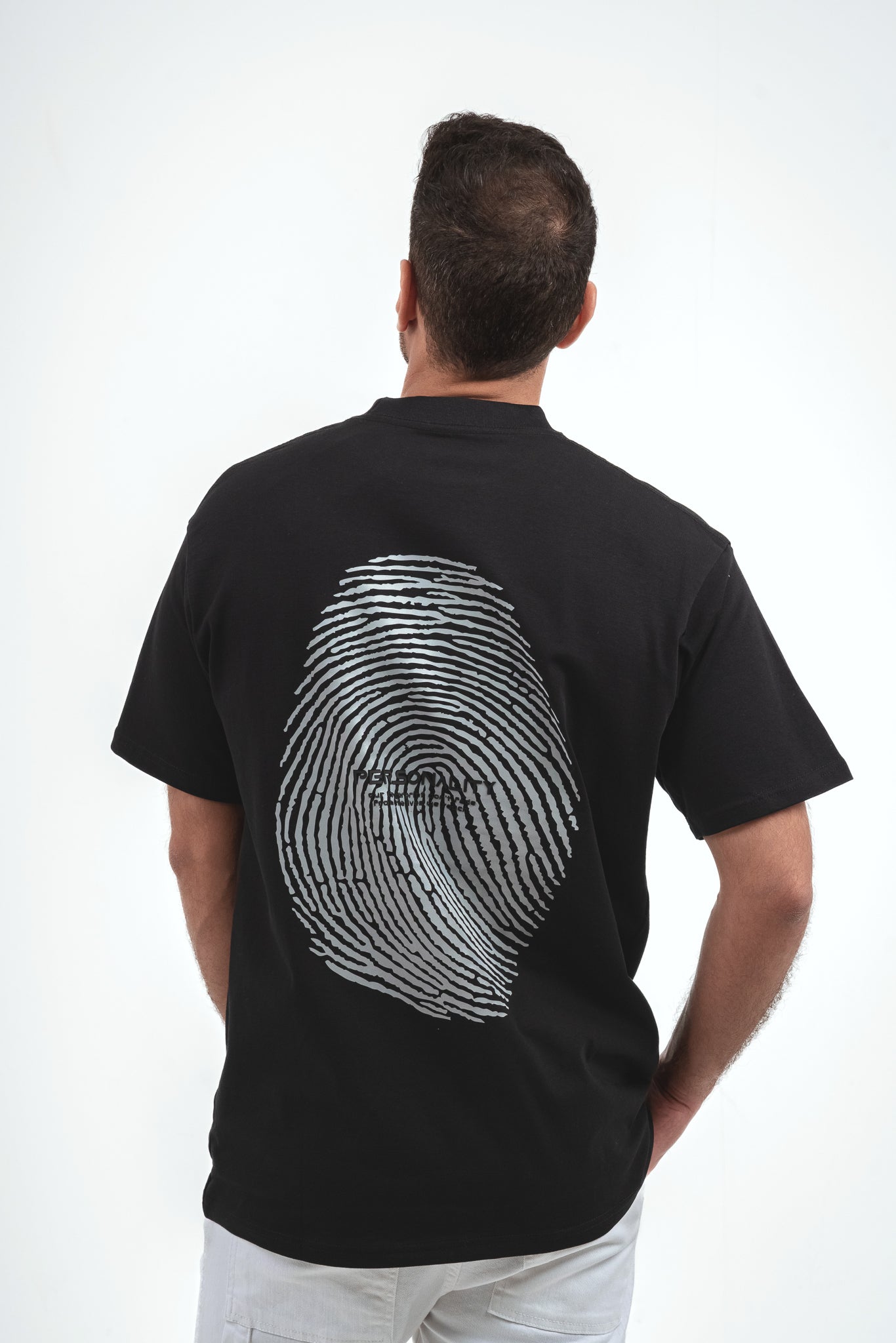 Finger Print T-shirt - Black