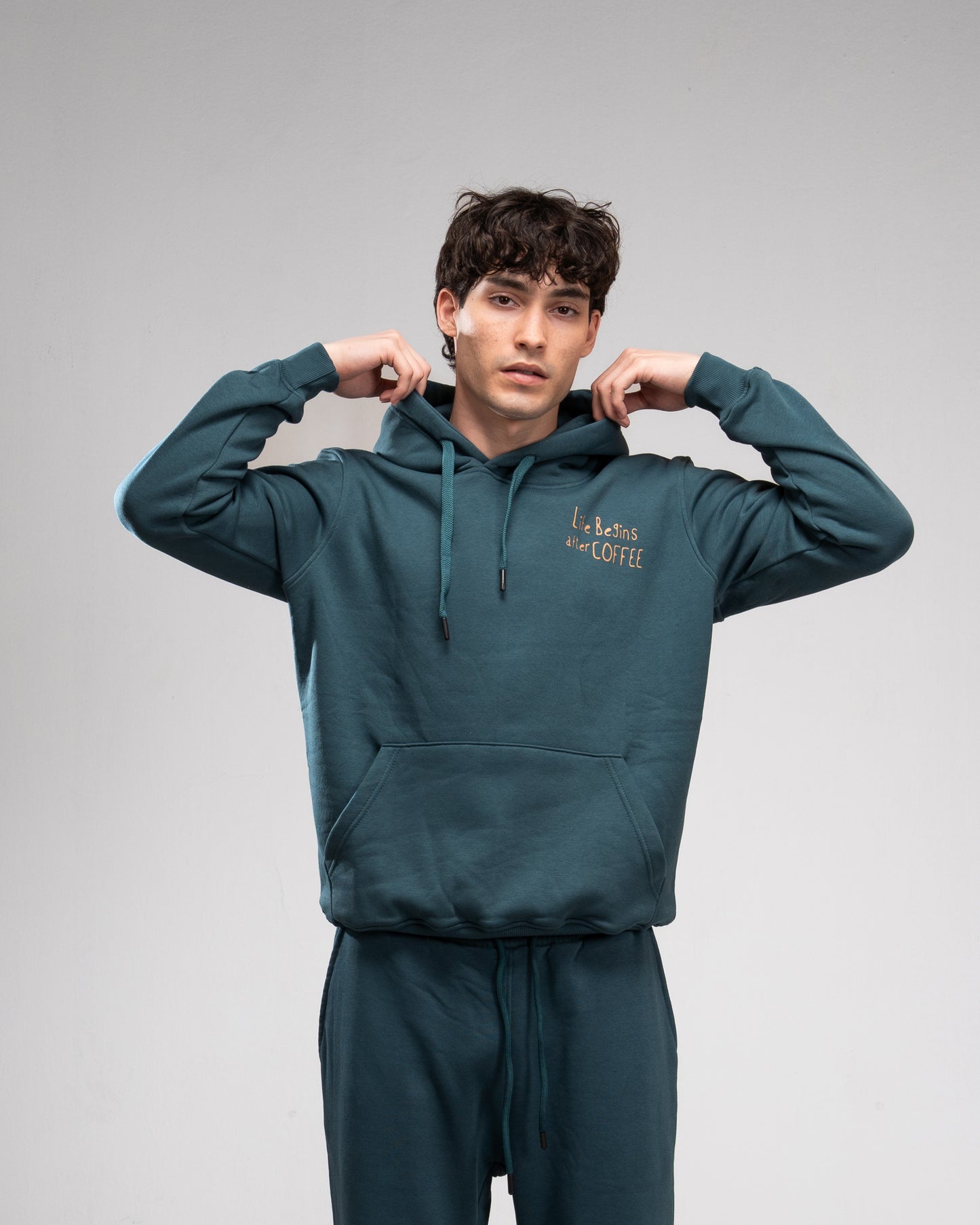 Coffee Hoodie - Teal