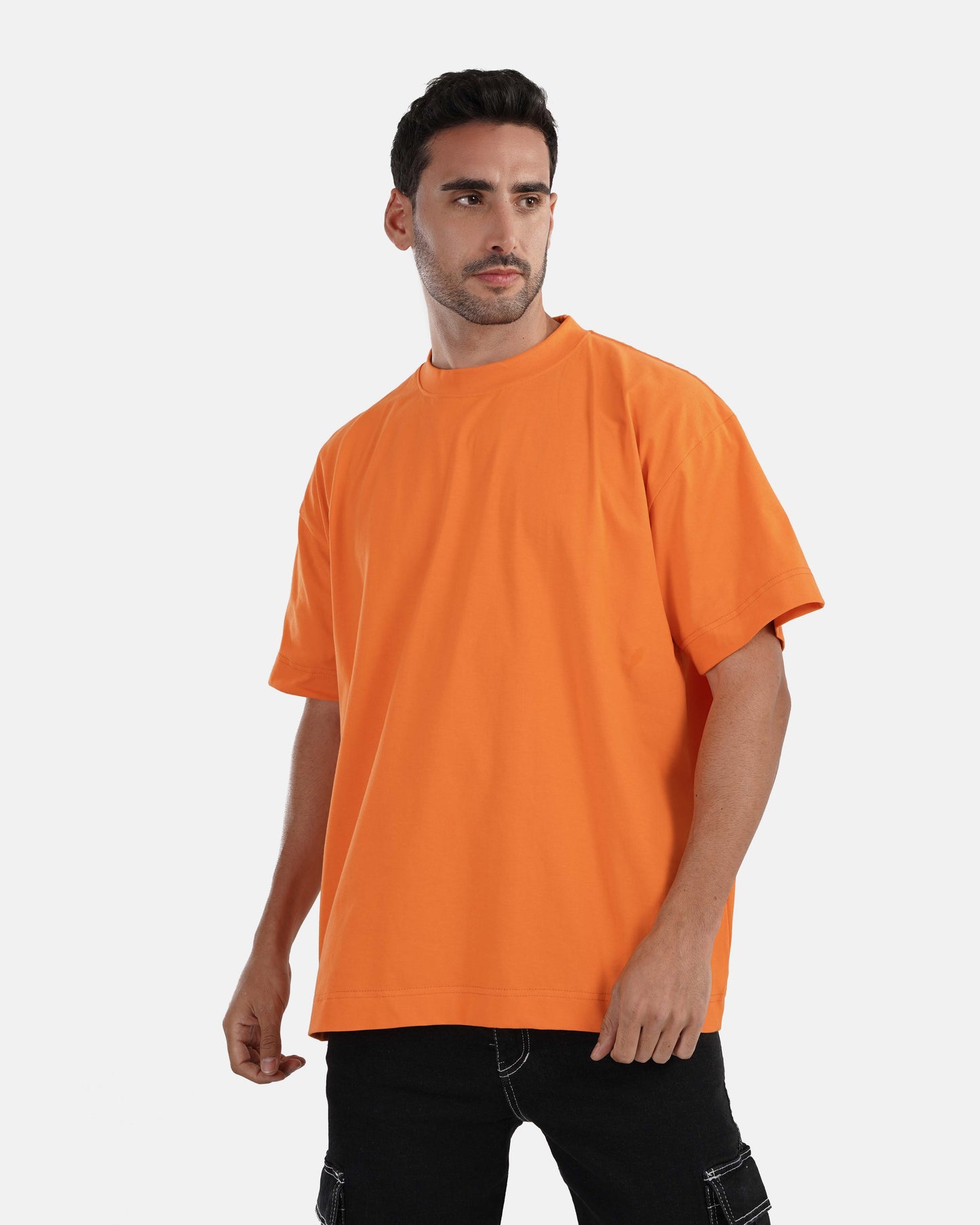 Extra Oversized Plain T-shirt - Orange