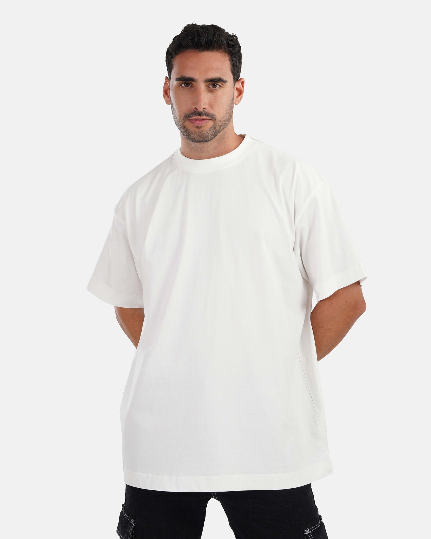 Extra Oversized Plain T-shirt - White