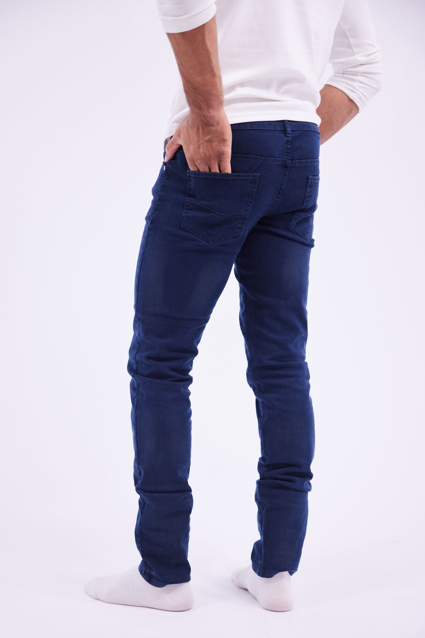 Slim Fit Navy Blue Jeans -Navy Blue