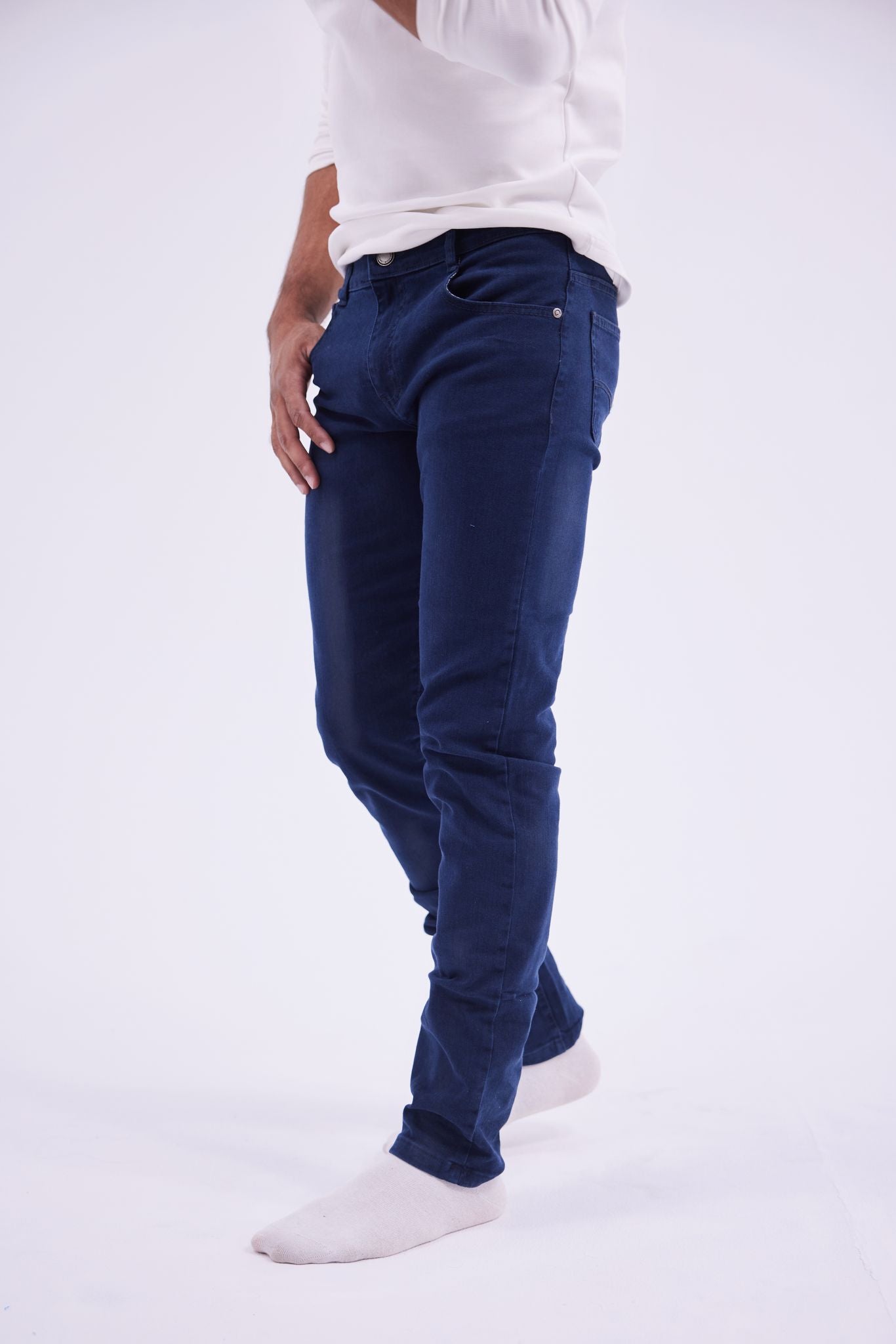 Slim Fit Navy Blue Jeans -Navy Blue