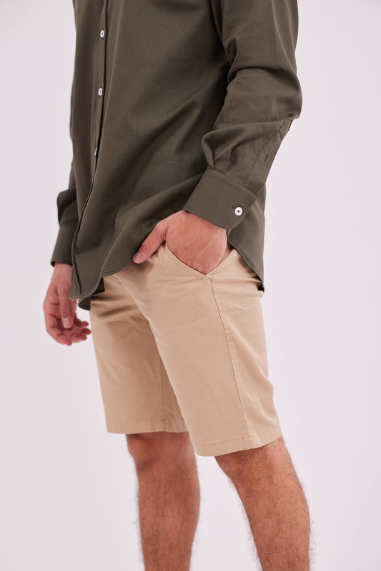 Chino Shorts-Light Beige