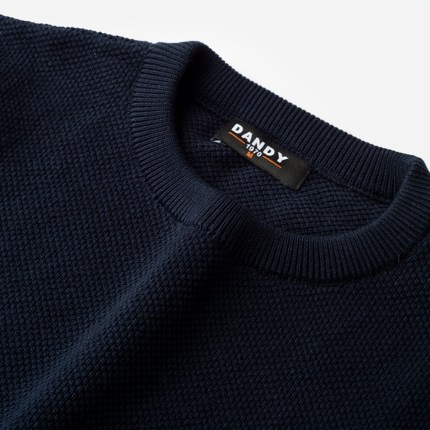 Knit Crew Neck Jumper - Navy Blue