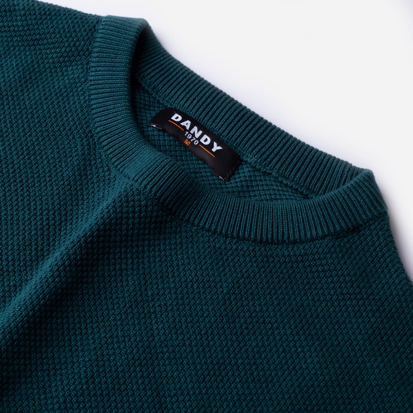 Knit Crew Neck Jumper - Petroleum