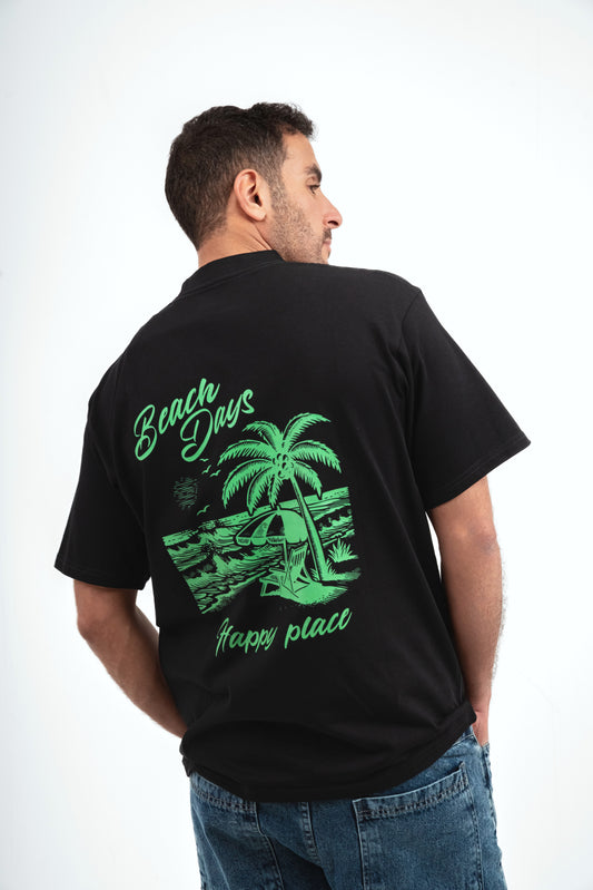 Beach Days T-shirt - Black