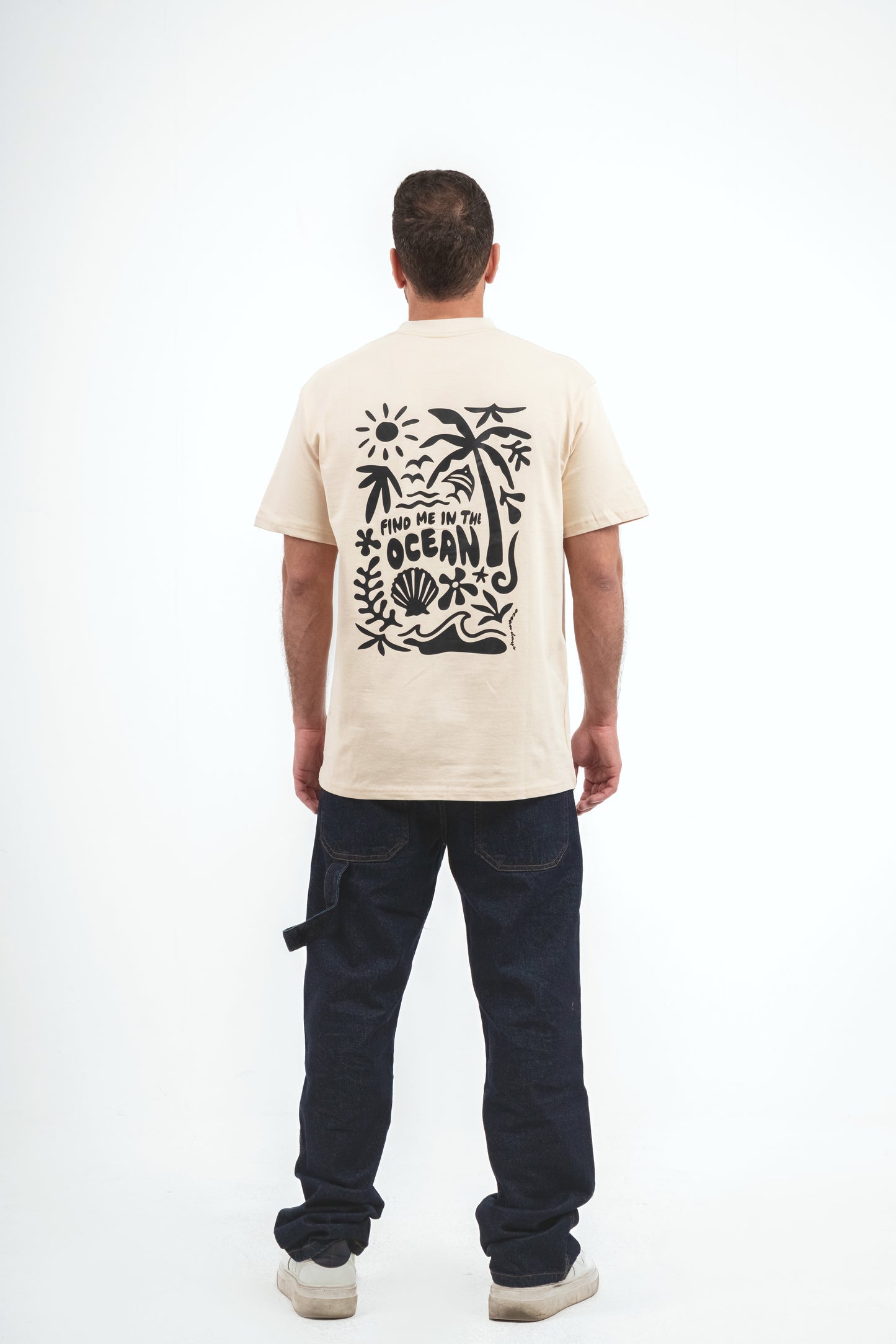Ocean T-shirt - Beige