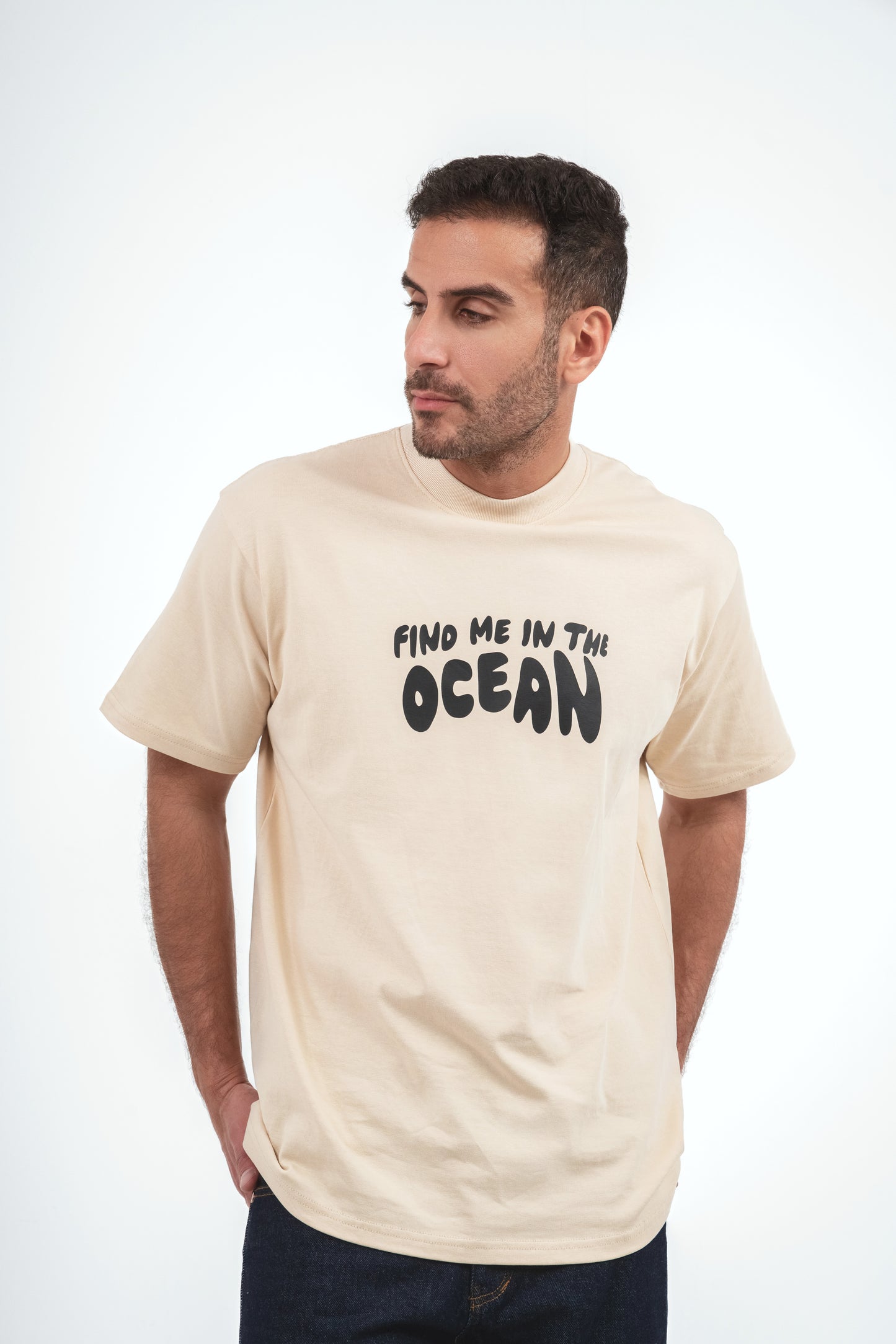 Ocean T-shirt - Beige