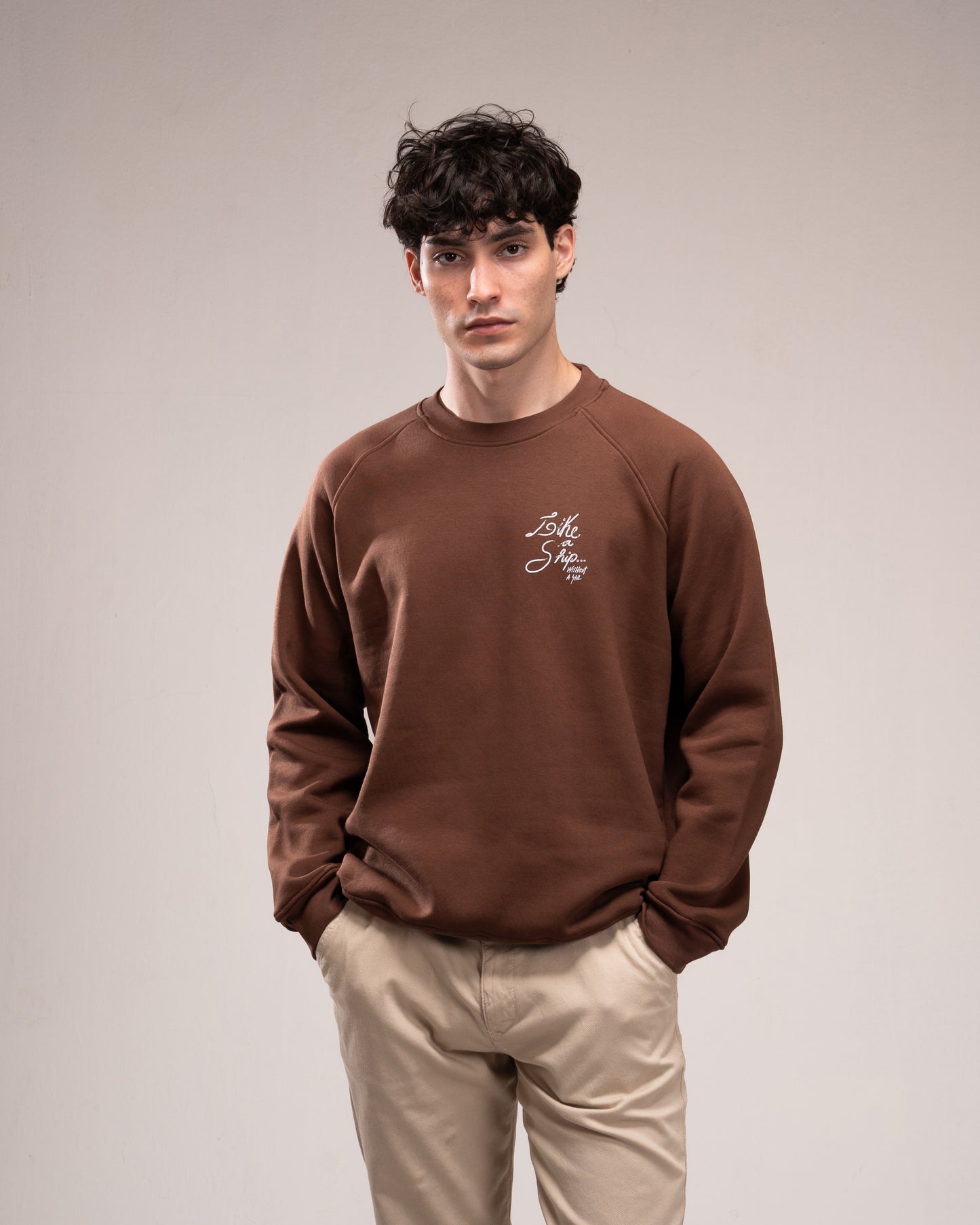 Brown Graphic Sweatshirt