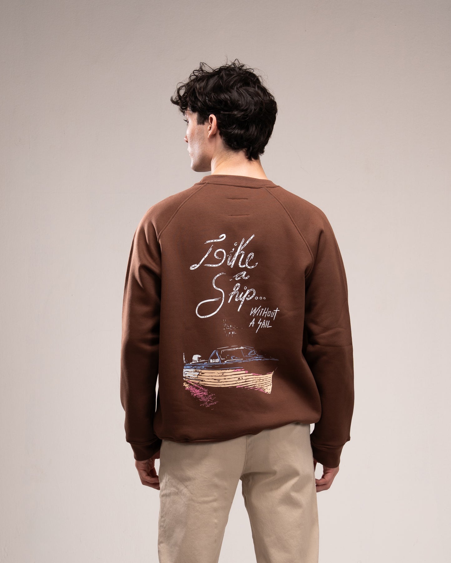 Brown Graphic Sweatshirt