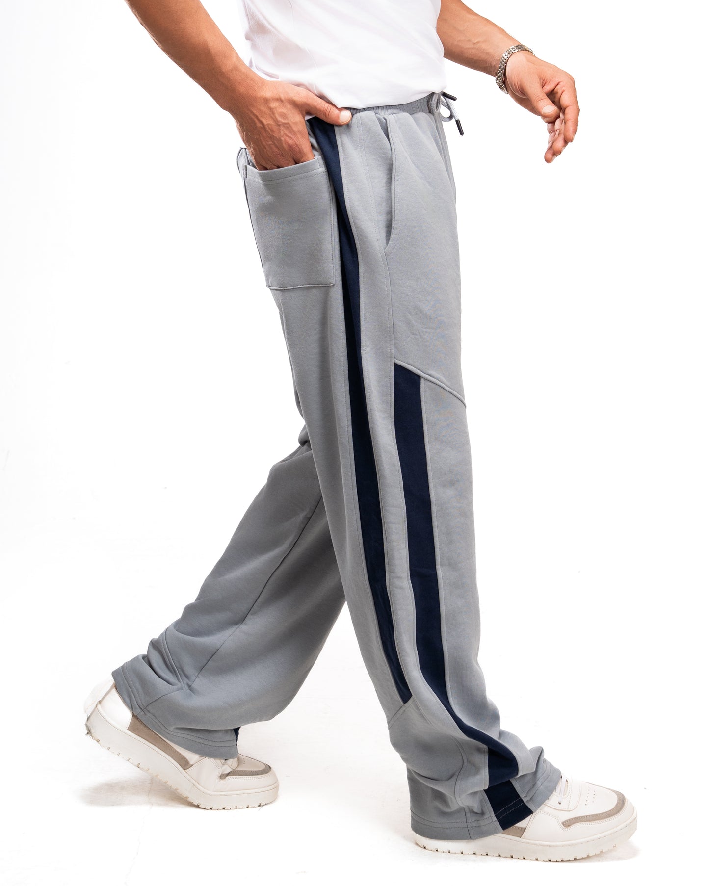 Wide Leg SweatPants - Grey