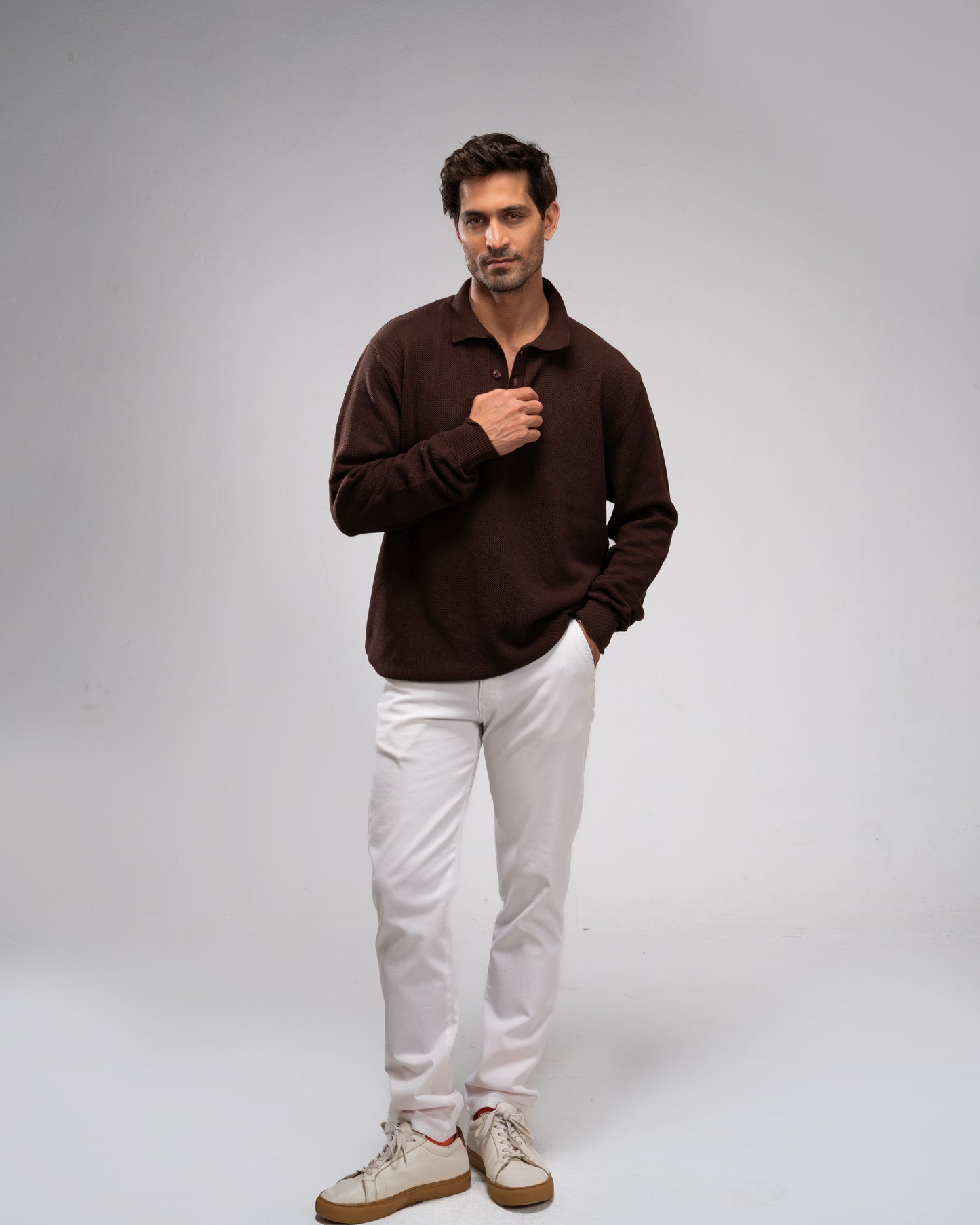 Basic Sweater- Brown