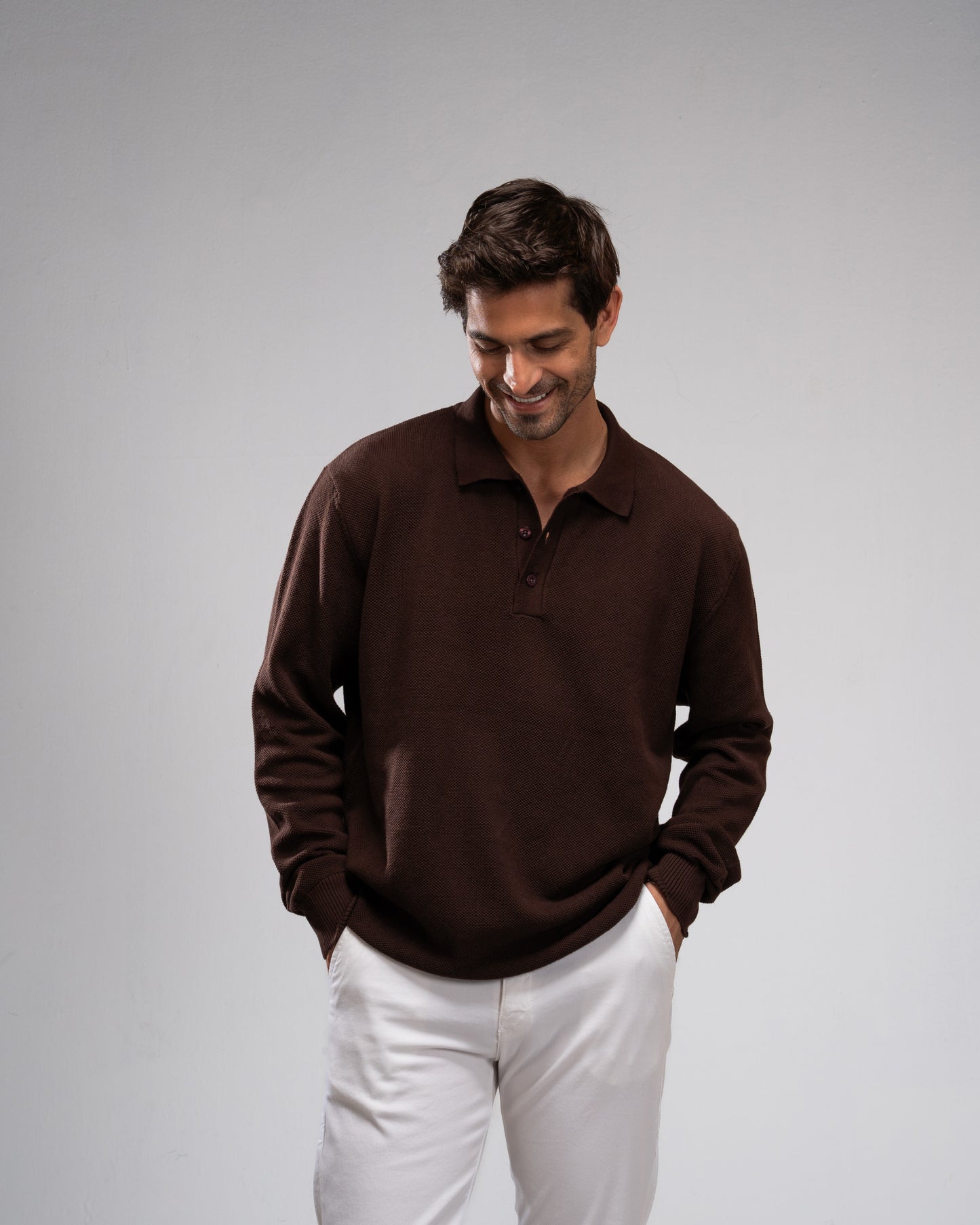 Basic Sweater- Brown