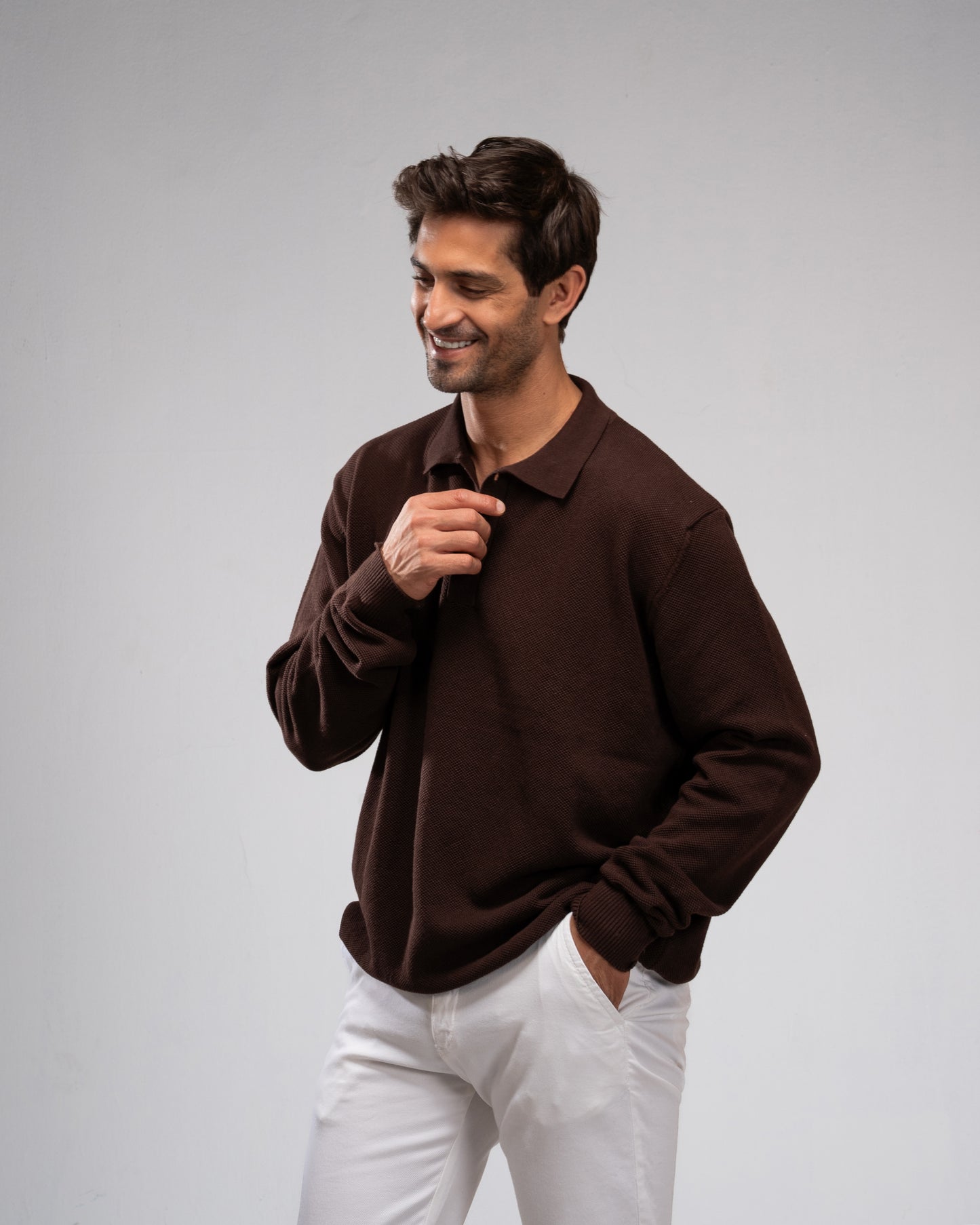 Basic Sweater- Brown