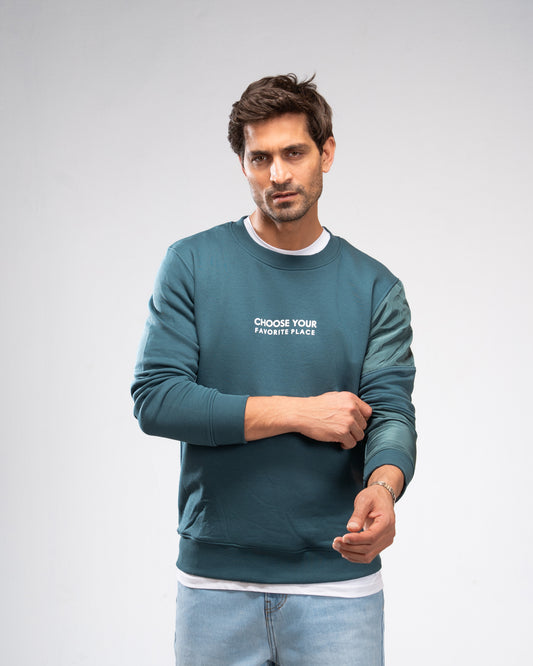 Favorite Place Sweatshirt - Teal