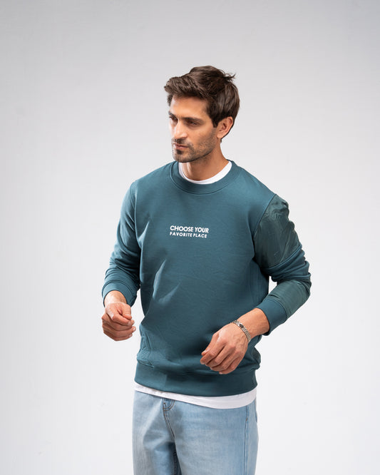 Favorite Place Sweatshirt - Teal