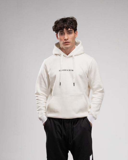 Printed Hoodie - White