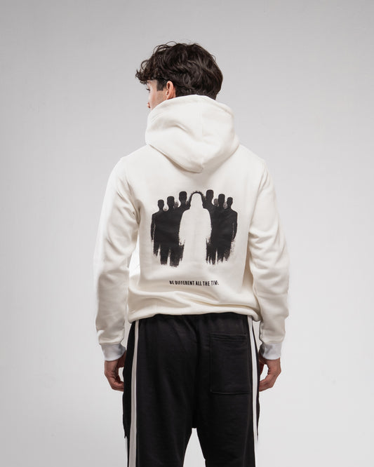 Printed Hoodie - White