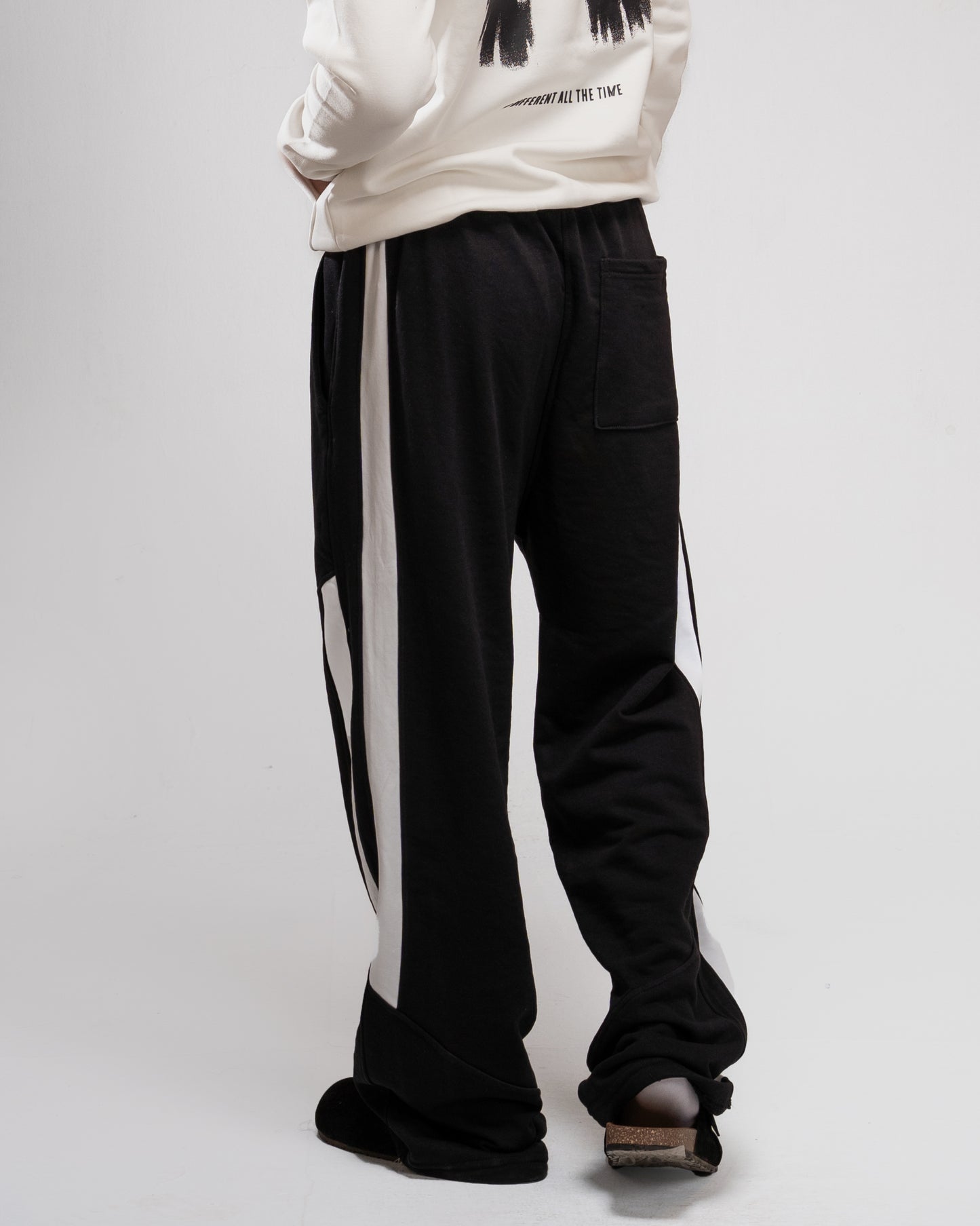 Wide Leg SweatPants - Black