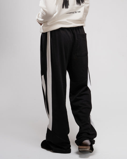 Wide Leg SweatPants - Black