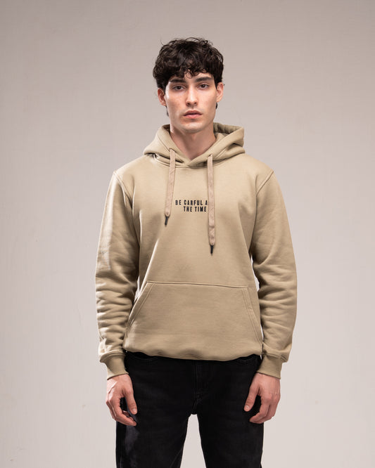 Be Careful Hoodie - Khaki
