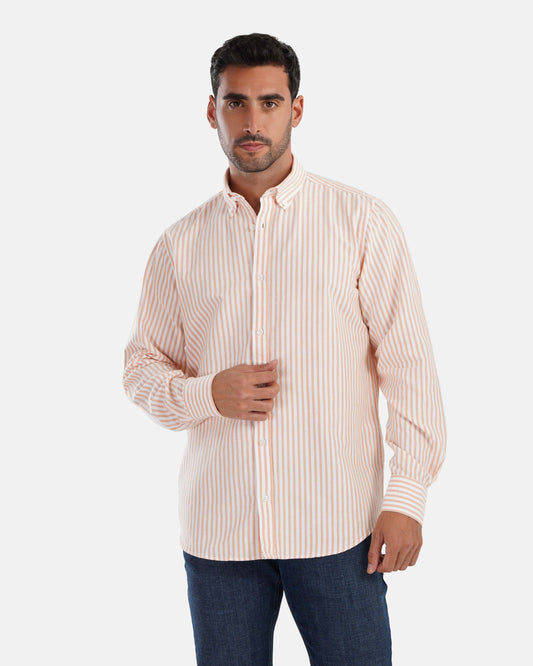 Striped Oxford Shirt - Simon*White