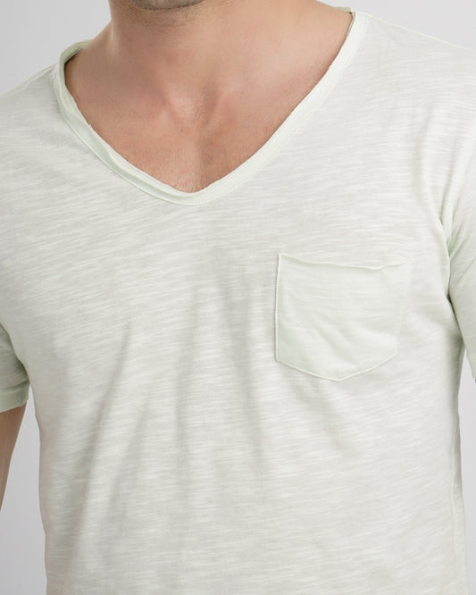 V-Neck light T-shirt - Off White