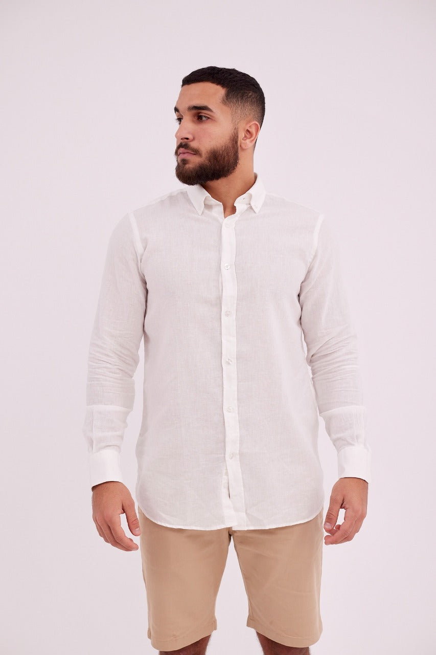 Linen Shirt-White