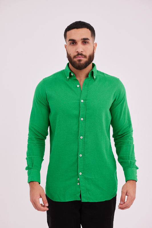 Linen Shirt-Green