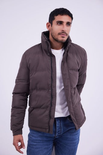 Puffer Jacket- Brown