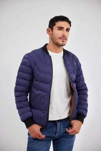 Puffer Waterproof Jacket -Navy blue