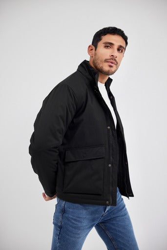 Quilted Jacket- Black