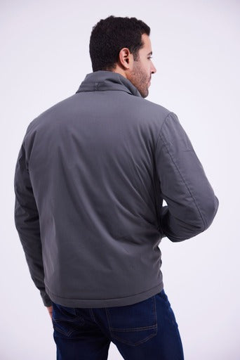 Quilted Jacket- Blue Gray